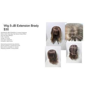 Wig 5-JB Extension Brady 12 Inch Scalpiana Wave in Hazelnut